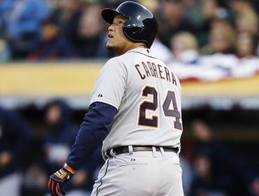 Miguel Cabrera of the Detroit Tigers is on fire